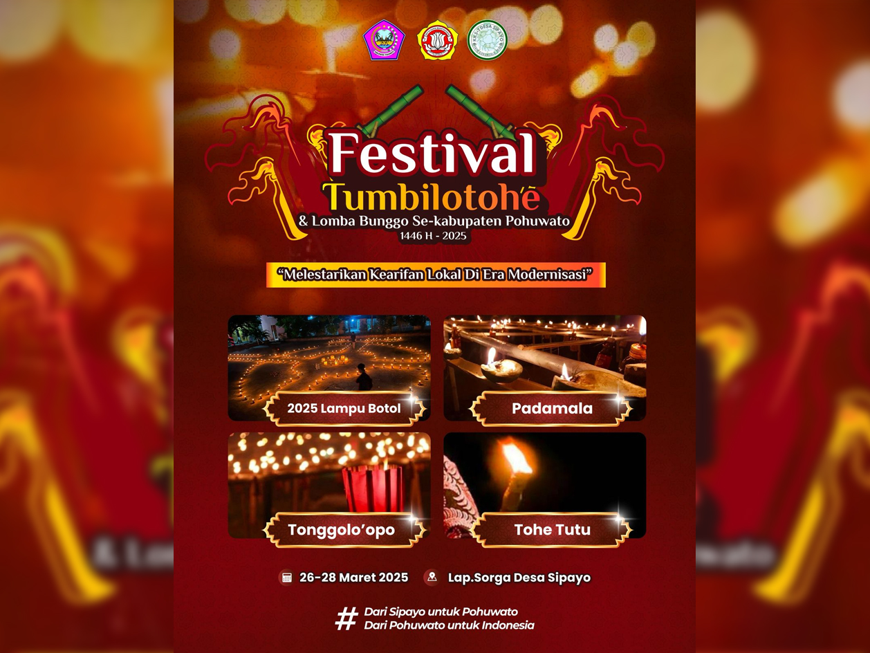 Diakhir Ramadan 1446 Hijriah, Karang Taruna Olongia Gelar Festival Tumbilotohe & Lomba Bunggo.