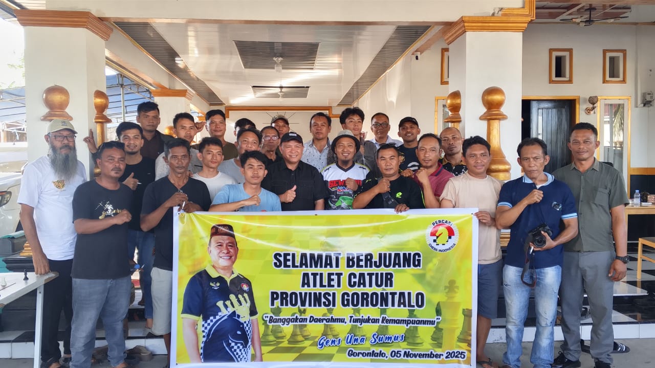 Atlet Percasi Gorontalo Siap Berlaga di Kejurnas Catur 2025 di Mamuju.